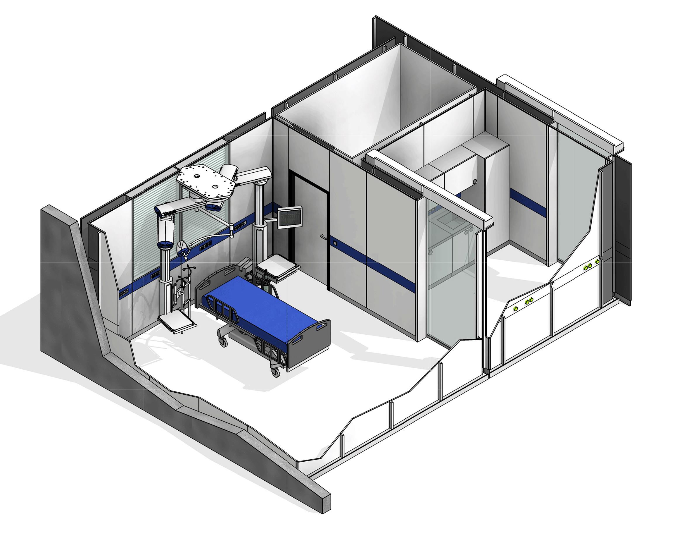 Isometrics Isolierzimmer