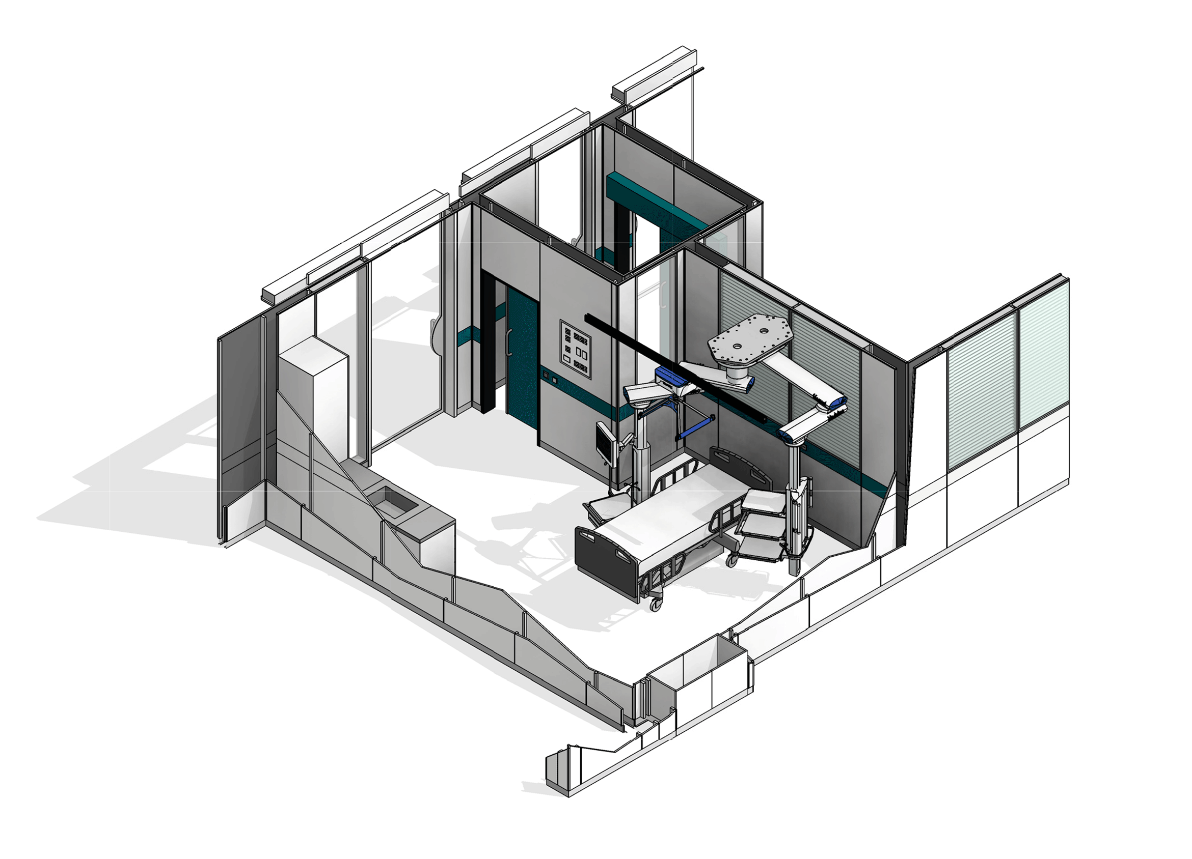 Isometrics Behandlungszimmer für Brandverletzte