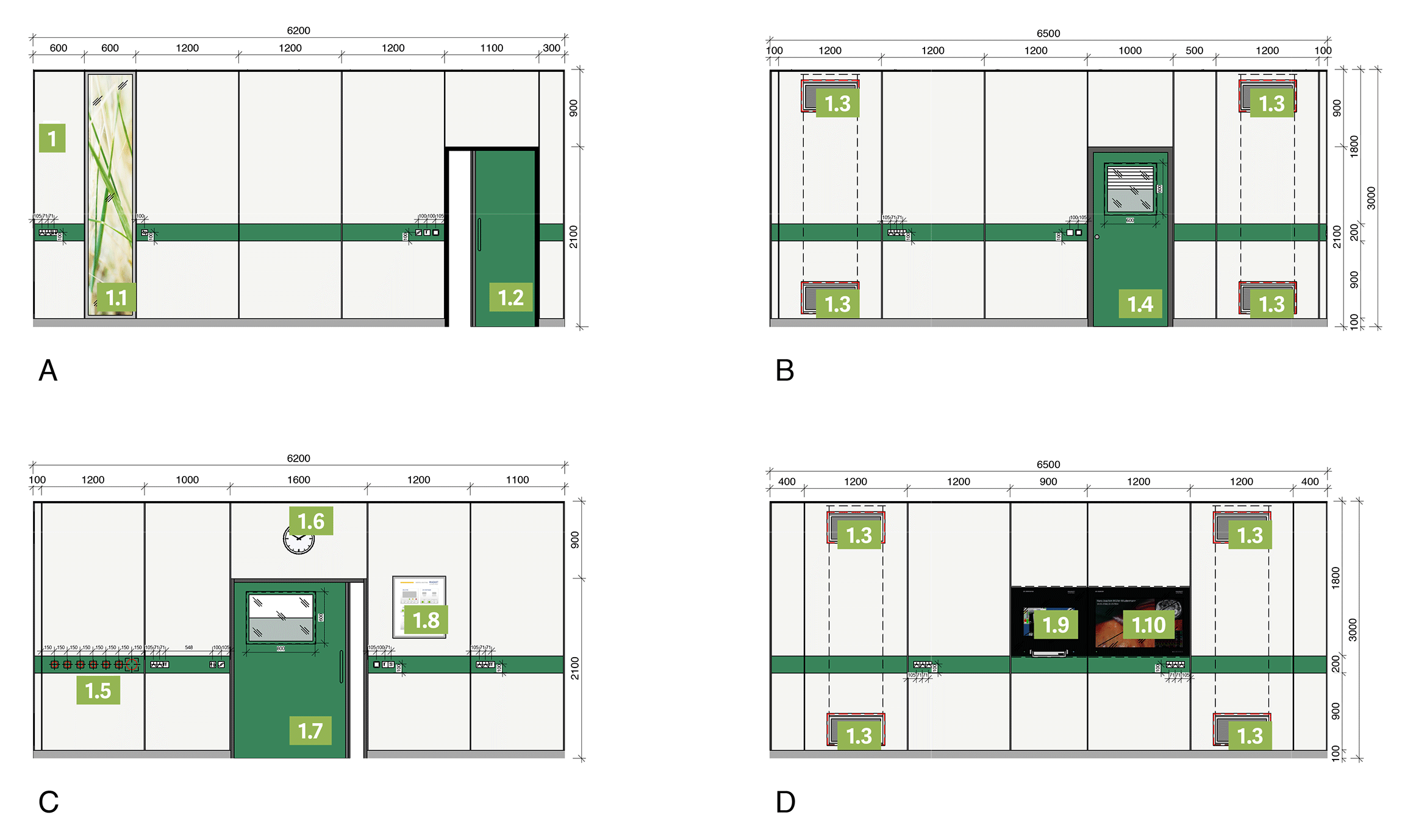 Wandgestaltung Endoskopie